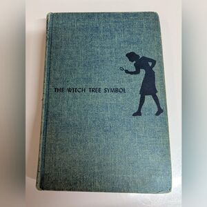 Vintage Blue Hardcover Book - The Witch Tree Symbol